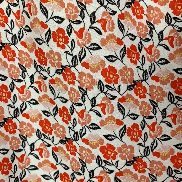 ZAC & RACHEL WOMEN’S FLORAL MULTICOLORS SLEEVES TOP SIZE S ROUND NECK BLOUSE - Picture 6 of 8